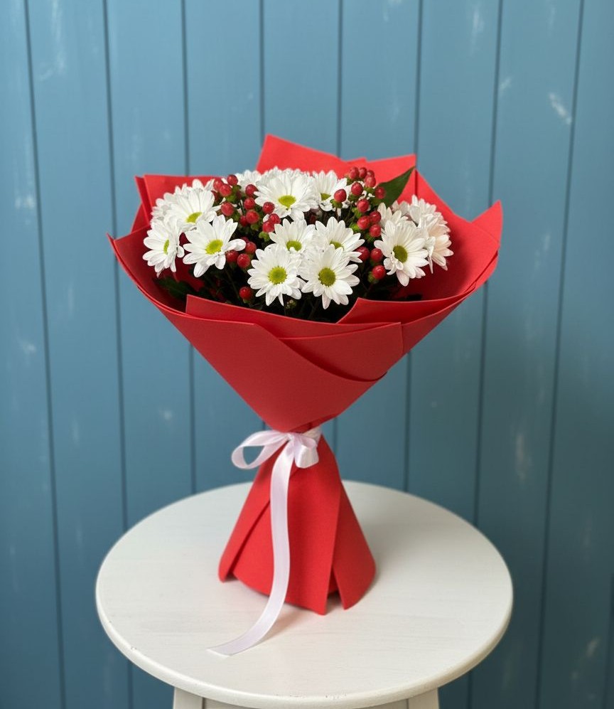 Букет цветов из: Хризантемы в Малой Пурге