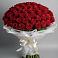 Букет 101 Красная роза Блэк Мэджик в Малой Пурге