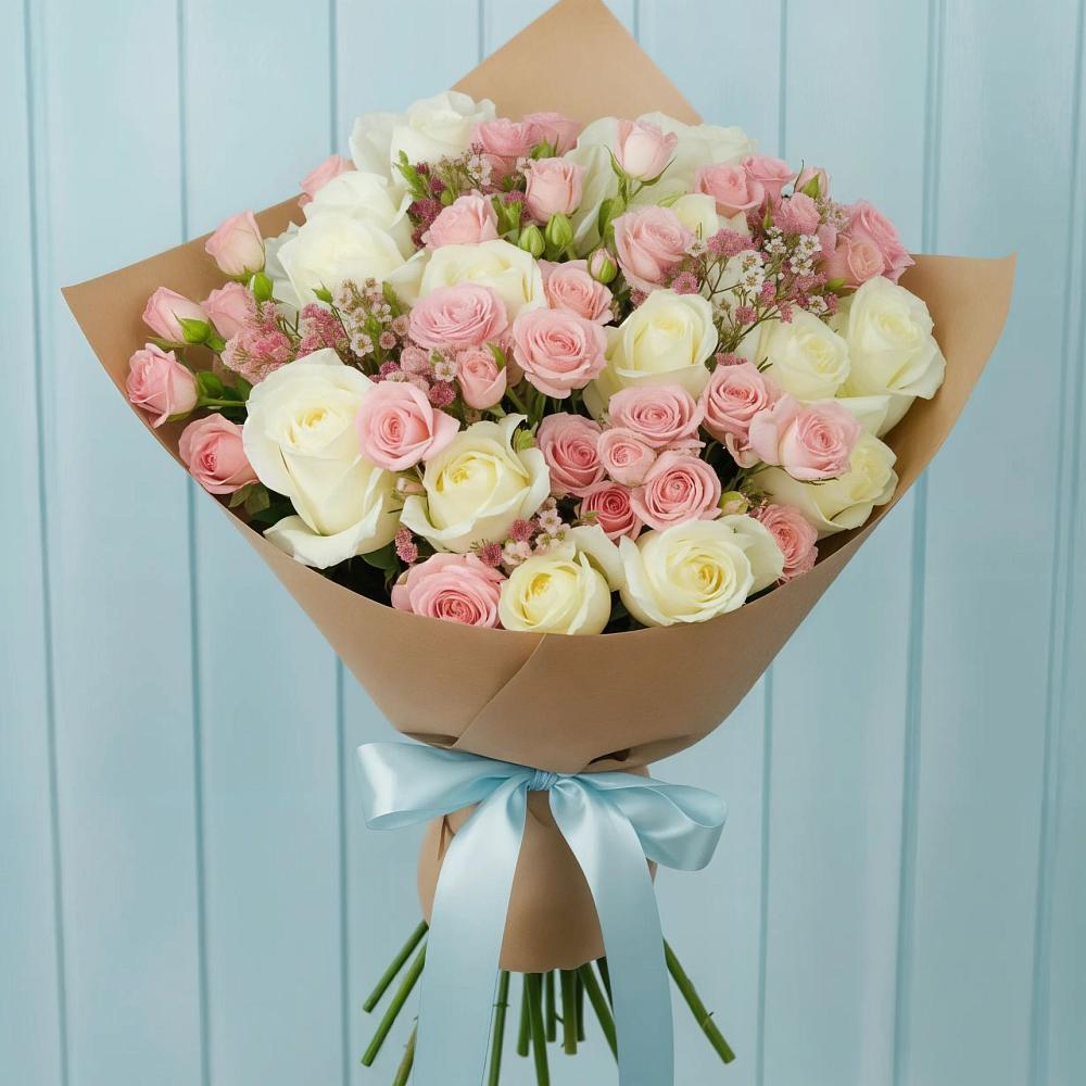 Букет цветов из: Розы в Малой Пурге