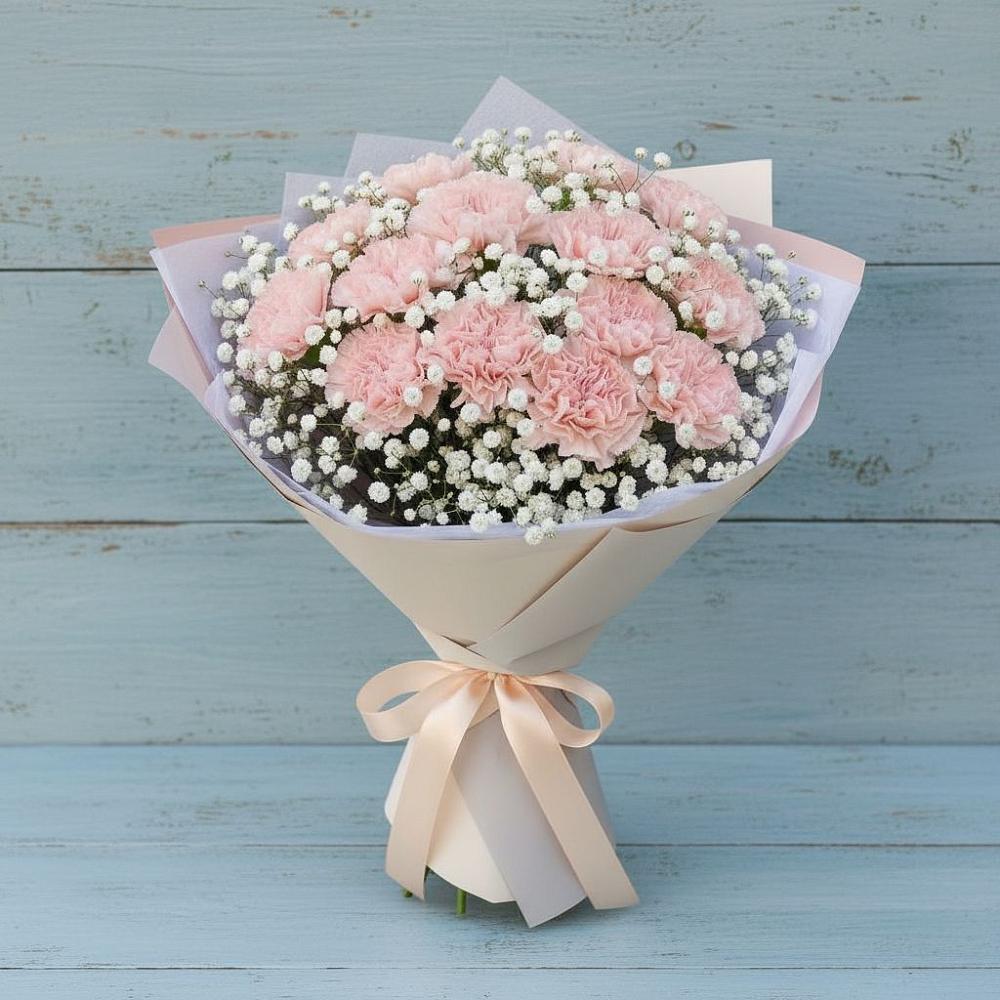 Букет цветов из: Гвоздики в Малой Пурге