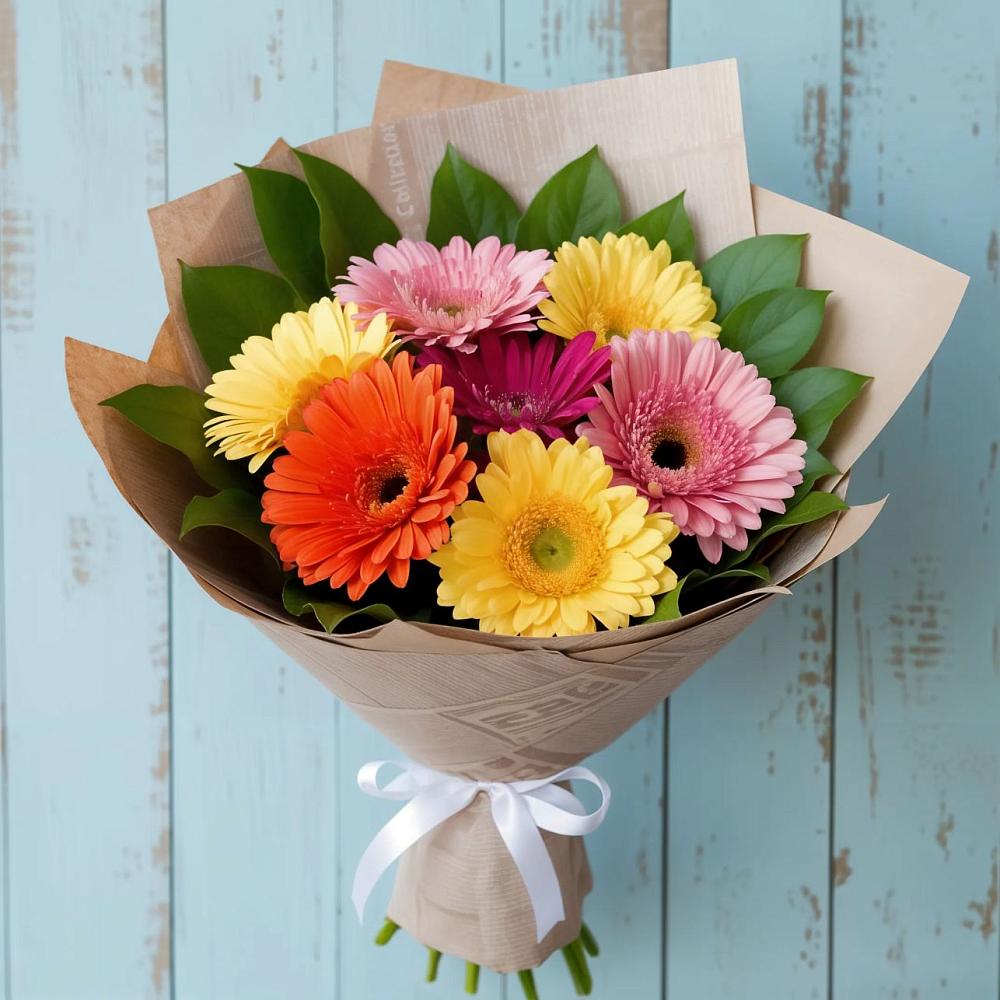 Букет цветов из: Герберы в Малой Пурге