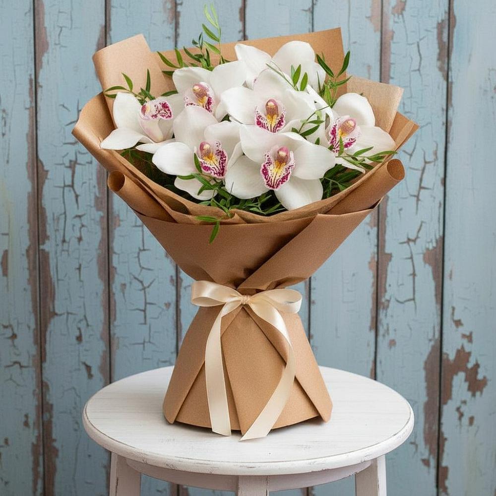 Букет цветов из: Орхидеи и Розы в Малой Пурге
