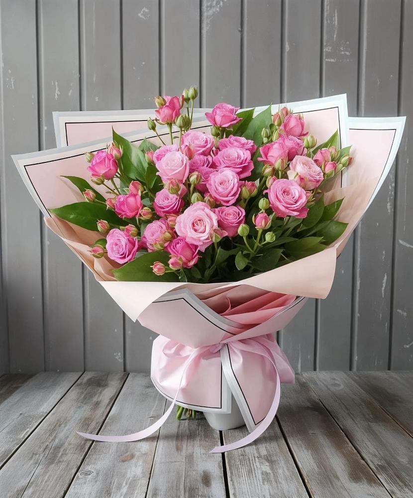 Букет Розовый кустик в Малой Пурге