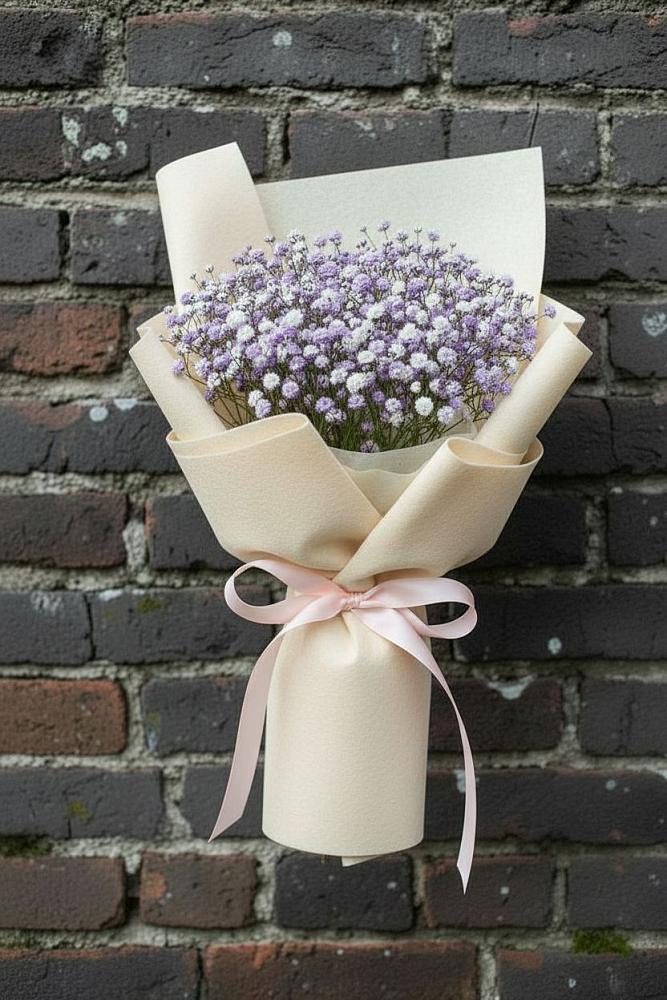 Букет цветов из: Гипсофила в Малой Пурге