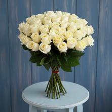 Букет 51 Белая роза Эдлесс Лав #REPLACE_PRED# Малой Пурге