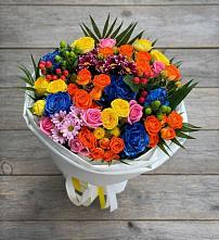 Букет цветов из:  Розы и Хризантемы в Малой Пурге