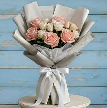Букет цветов из:  Розы #REPLACE_PRED# Малой Пурге