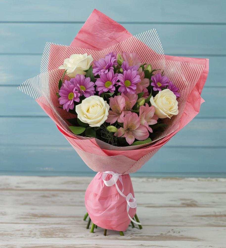 Букет цветов из: Герберы в Малой Пурге