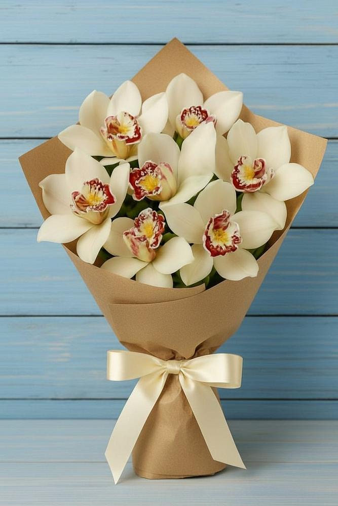 Букет цветов из: Орхидеи и Розы в Малой Пурге